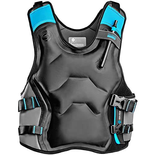 Seaview Palawan Inflatable Snorkel Vest - Premium Snorkel Jacket for Adults. Balanced Flotation, Secure Lock and Comfort Fit. for Snorkeling, Paddle-Boarding and Other Low Impact Water Sports -