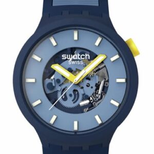 Swatch Casual Watch Unisex Blue Quartz Bio-sourced Below The Horizon -