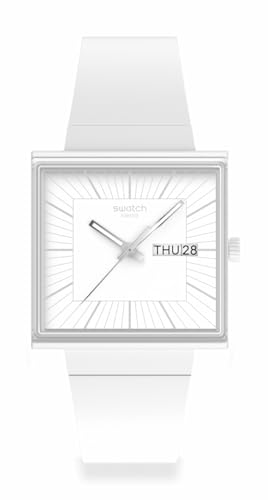 Swatch Casual Watch Unisex White Quartz Bioceramic What IF…ALLWHITE? -
