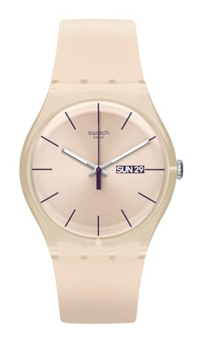 Swatch ROSE REBEL Unisex Watch, Pink (Model: SUOT700) -