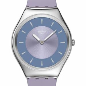 Swatch Unisex Casual Watch Purple Stainless Steel Quartz LYRICALLY Lavender -