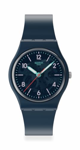 Swatch Casual Watch Unisex Blue Quartz Bio-sourced TIME to Teal -