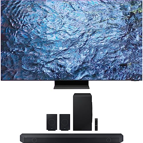 SAMSUNG QN85QN900CFXZA 85 Inch Neo QLED 8K Smart TV 2023 Bundle 11.1.4 ch. Wireless Dolby Atmos HW-Q990C Soundbar and Rear Speakers -