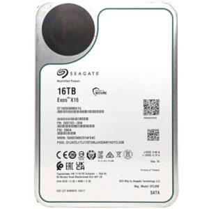 Seagate (Recertified) Exos X16 16TB 7200 RPM SATA 6Gb/s 256MB Cache 3.5-Inch Internal Data Center HDD Enterprise Hard Drive (ST16000NM001G) -