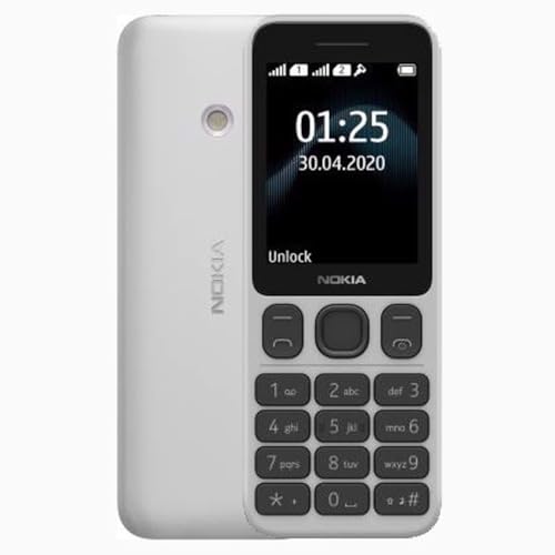 Nokia 125 Dual-SIM 4MB (GSM Only | No CDMA) Factory Unlocked 2G GSM Cellphone (White) - International Version -