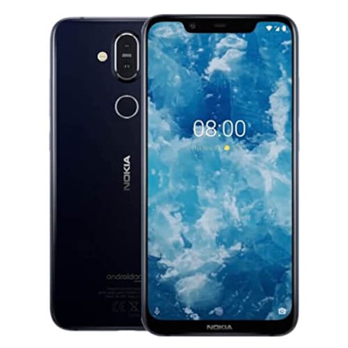 Nokia 8.1 Single-SIM 64GB ROM + 4GB RAM (GSM Only | No CDMA) Factory Unlocked 4G/LTE Smartphone (Blue/Silver) - International Version -