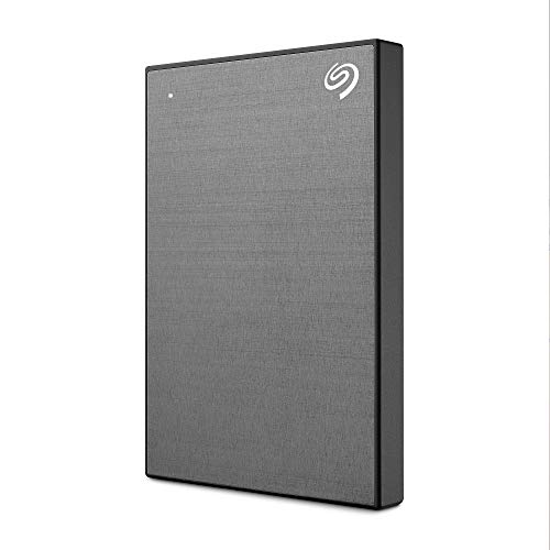 Seagate One Touch, 2TB, Portable External Hard Drive, PC Notebook & Mac USB 3.0, Space Grey,STKB2000405 -