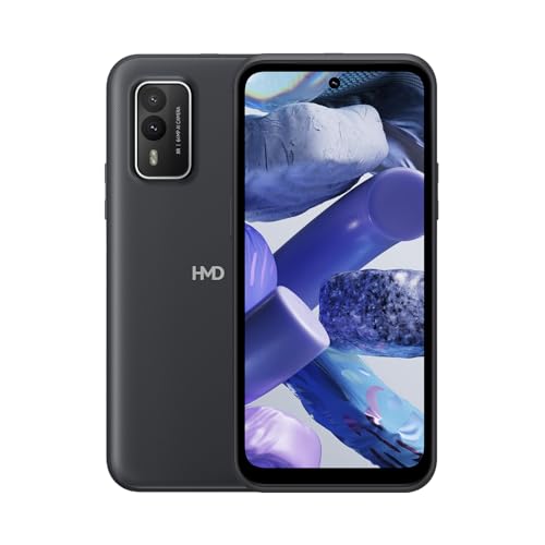 HMD XR21 5G | Android 12 | Unlocked Rugged Smartphone | Dual SIM | US Version | 6/128GB | 6.49-Inch Screen | 64MP Dual Camera | Midnight Black -