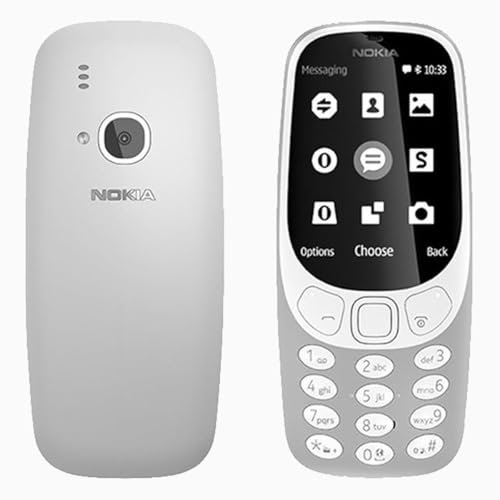 Nokia 3310 (2017) Single-SIM 16MB Storage (GSM only | No CDMA) Factory Unlocked 2G GSM Cell-Phone (Grey - Matte) - International Version -