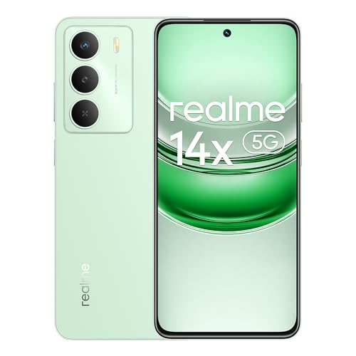 realme 14x Dual-SIM 256GB ROM + 8GB RAM (GSM Only | No CDMA) Factory Unlocked 5G Smartphone (Peridot Green) - International Version -