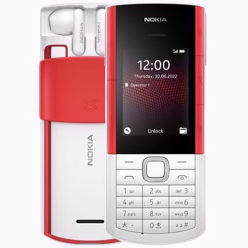 Nokia 5710 XA Dual-SIM 128MB ROM + 48MB RAM (GSM Only | No CDMA) Factory Unlocked 4G/LTE Cellphone (White) - International Version -