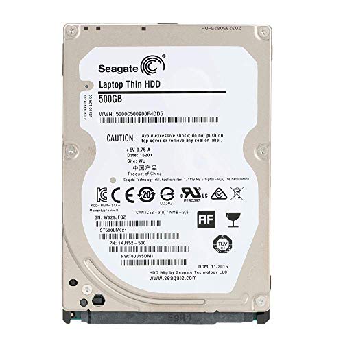 ST500LM021 P/N: 1KJ152-020 F/W: 0002YXM1 WU W62 Seagate 500GB (Renewed) -