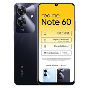 Realme Note 60 Dual-SIM 128GB ROM + 4GB RAM (GSM Only | No CDMA) Factory Unlocked 4G/LTE Smartphone (Marble Black) - International Version -