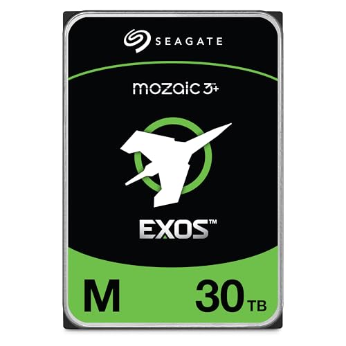Seagate Exos M 30TB Enterprise Internal Hard Drive HDD - 3.5in 6GB/s SATA 7200RPM 2.5M MTBF (ST30000NM004K) -