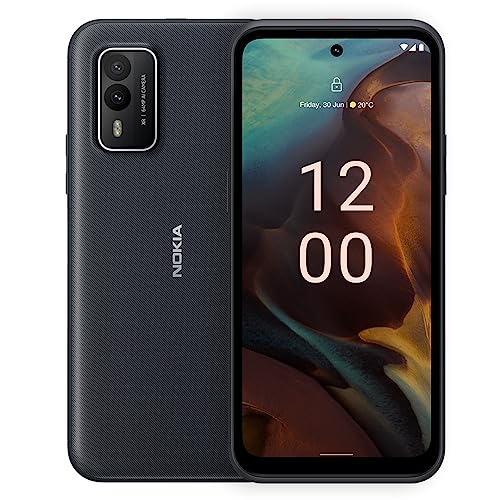 Nokia XR21 5G | Android 12 | Unlocked Rugged Smartphone | Dual SIM | US Version | 6/128GB | 6.49-Inch Screen | 64MP Dual Camera | Midnight Black -