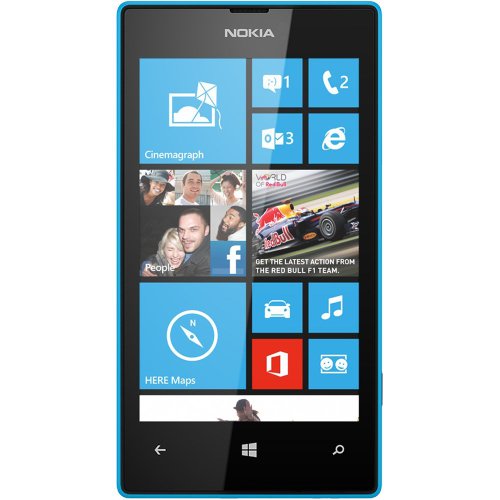 Nokia Lumia 520 8GB Unlocked GSM Windows 8 Smartphone - Cyan Blue -