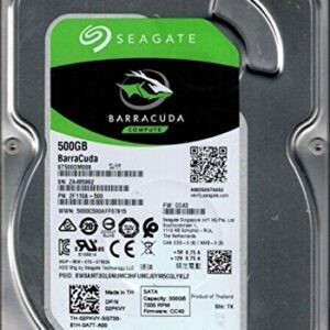 Seagate Barracuda ST500DM009 500 GB Hard Drive - SATA (SATA/600) - 3.5" Drive - Internal - 7200rpm - 32 MB Buffer-RoHS Compliance (Renewed) -